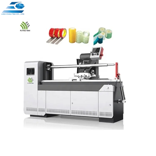 MÁY CẮT CUỘN BĂNG NHỰA PVC BOPP PP PET FILM TỰ ĐỘNG