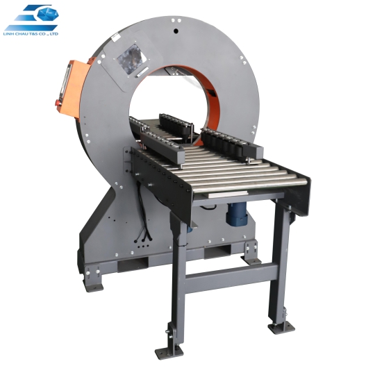 MÁY QUẤN MÀNG PE NẰM NGANG , MÁY QUẤN MÀNG PE NGANG TỰ ĐỘNG 