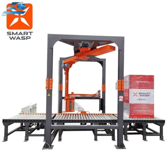MÁY QUẤN MÀNG CO PALLET TAY QUAY TỰ ĐỘNG