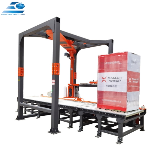 MÁY QUẤN MÀNG CO PALLET TAY QUAY TỰ ĐỘNG