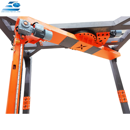 MÁY QUẤN MÀNG CO PALLET TAY QUAY TỰ ĐỘNG