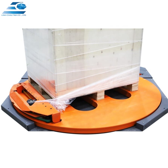 Máy quấn màng bọc pallet tự động hoàn toàn M, máy quấn màng co pallet.